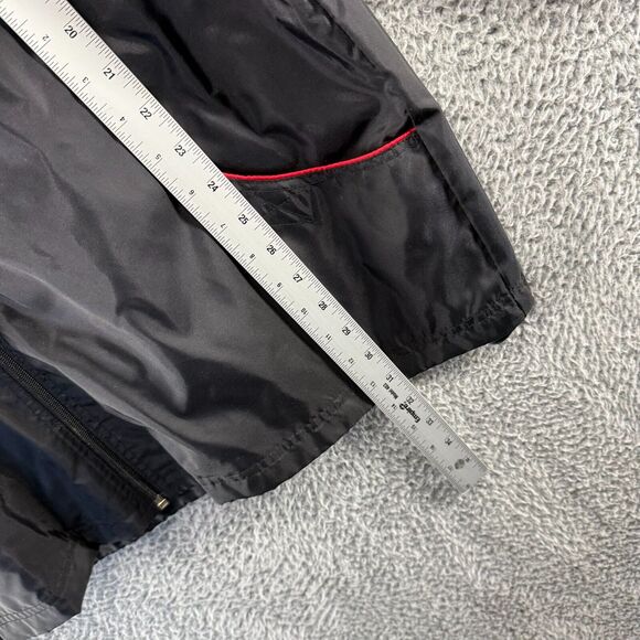 Vintage Detroit Red Wings Windbreaker Jacket men's XL Black Zip Embroidered Logo - Picture 3 of 8